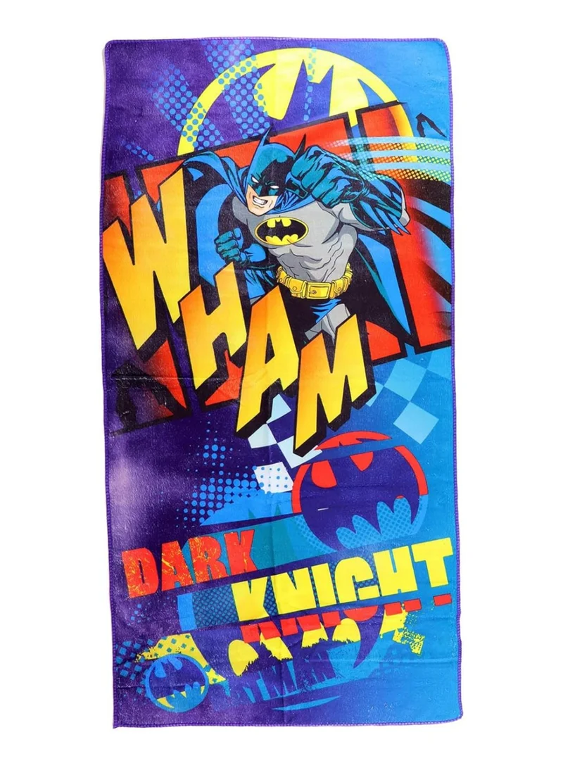 وارنر بروس. منشفة شاطئ وحمام مايكروفايبر باتمان من دي سي كوميكس للأطفال،  ×  سم